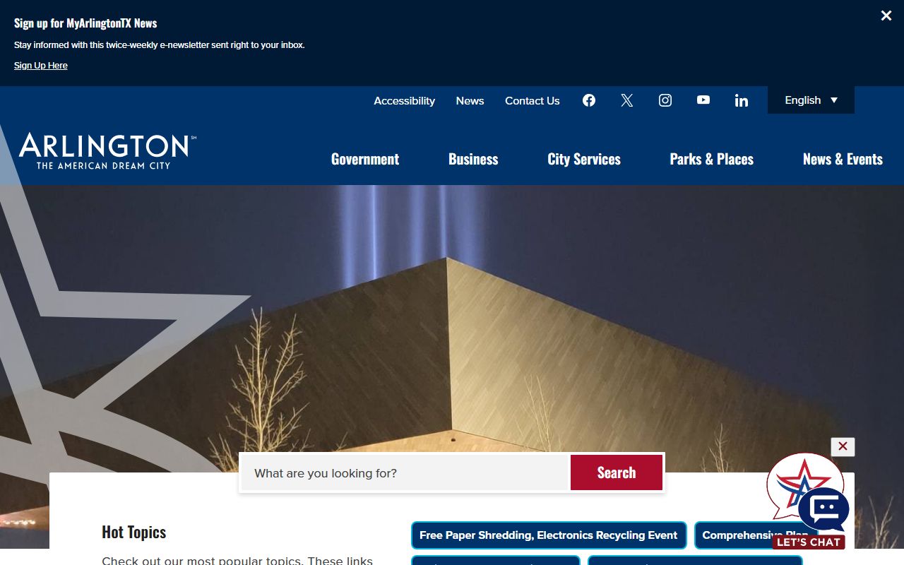 Arlington marriage records - City of Arlington portal