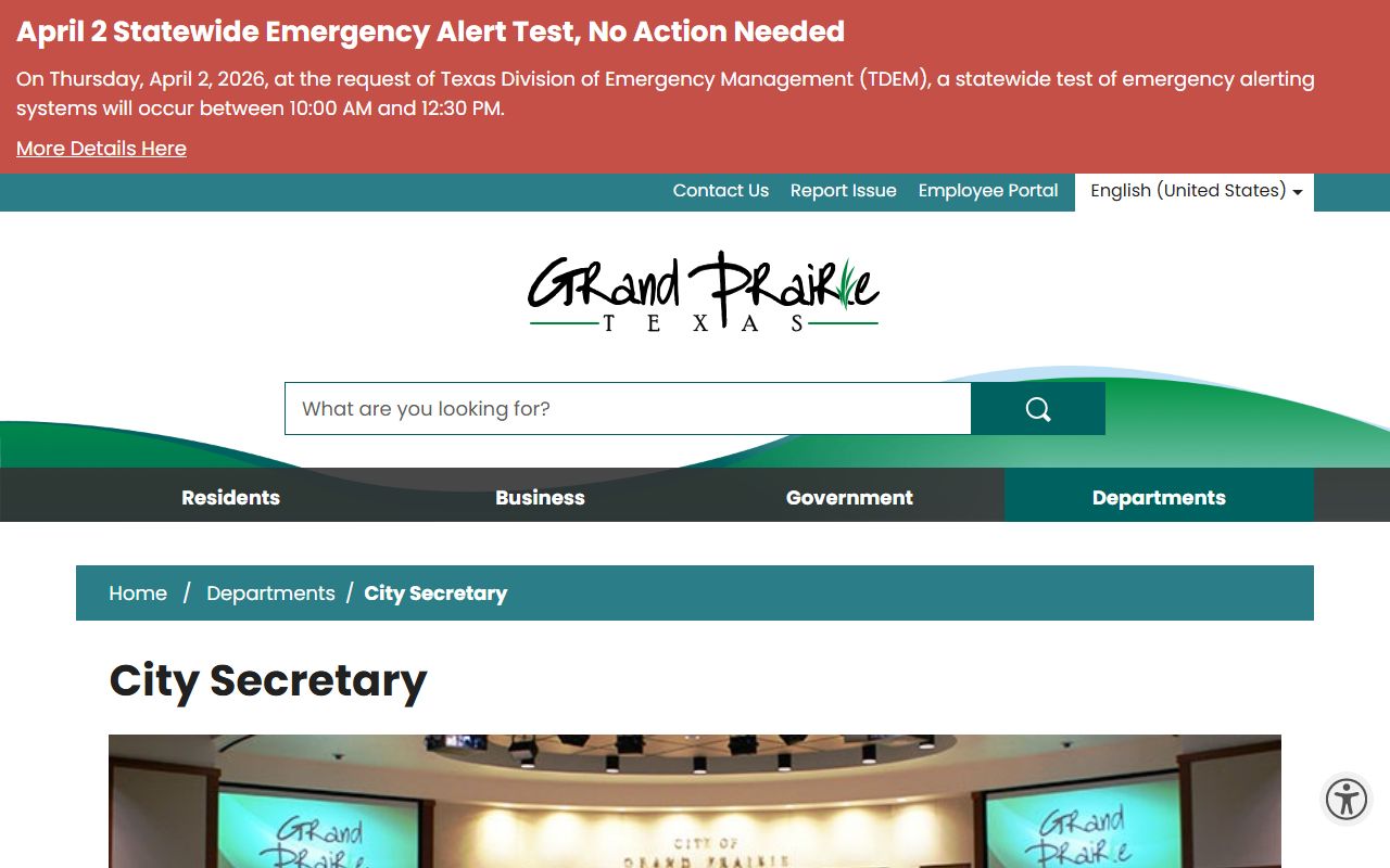 Grand Prairie marriage records - Grand Prairie City Secretary office