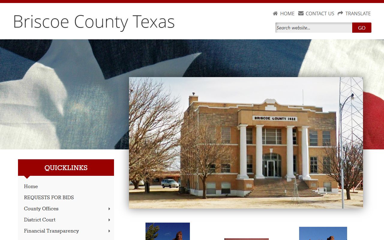 Briscoe County marriage records - Briscoe County Clerk page