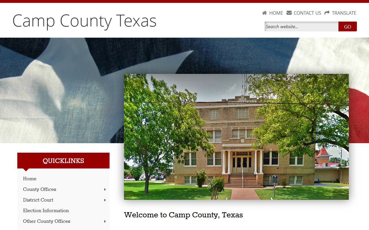 Camp County marriage records - Camp County Clerk information page
