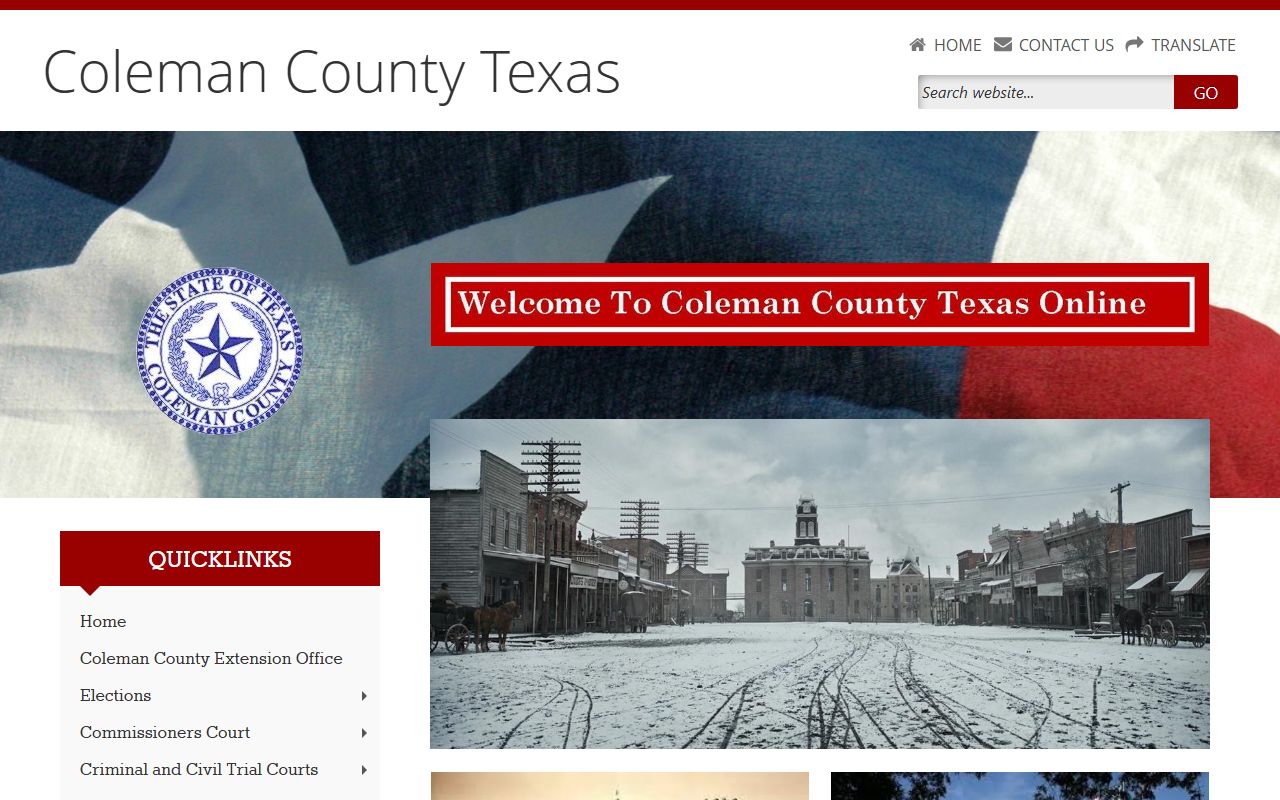Coleman County marriage records - Coleman County main website