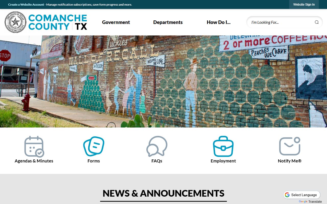 Comanche County marriage records - county clerk website