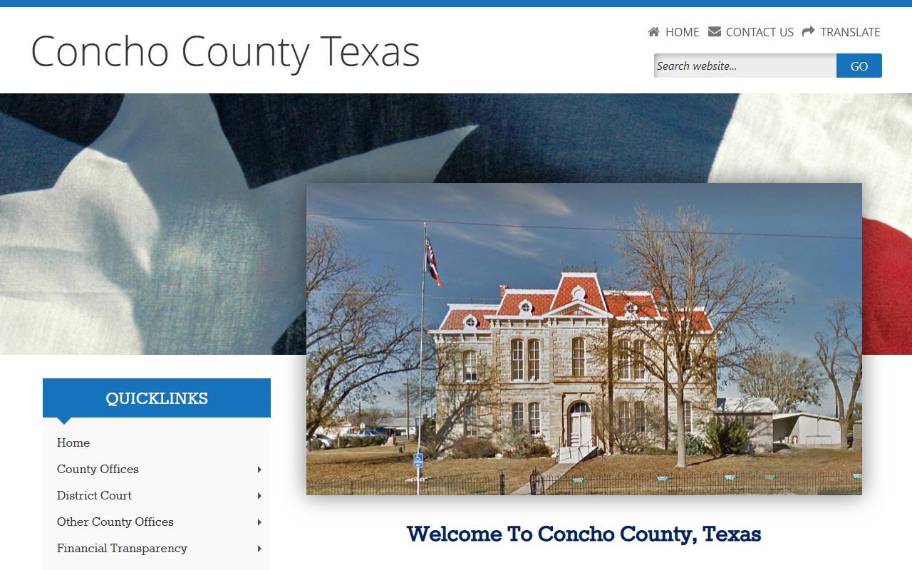 Concho County marriage records - county clerk website