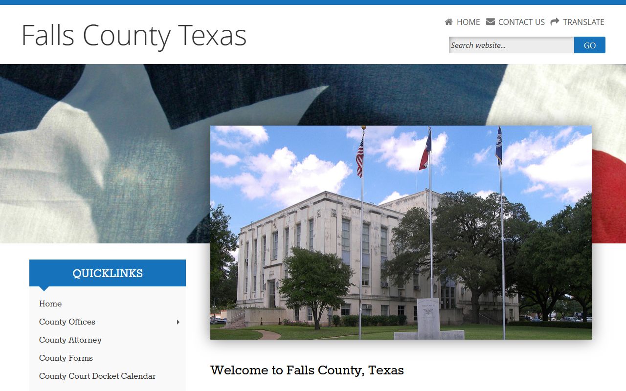 Falls County marriage records - Falls County Clerk website