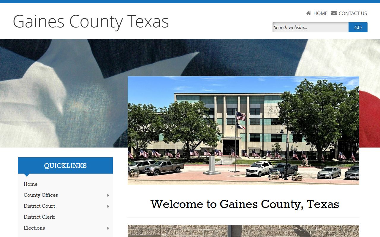 Gaines County marriage records - County main website