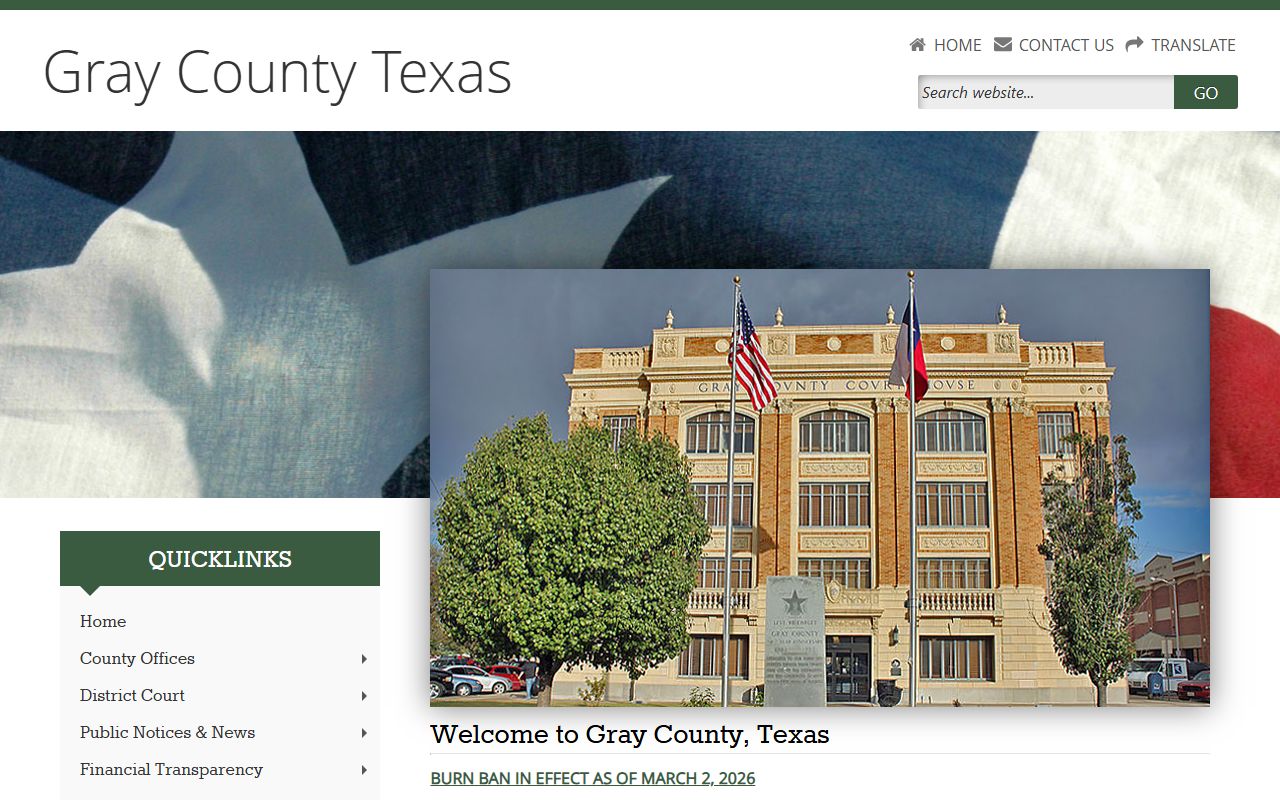 Gray County marriage records - County Clerk main website