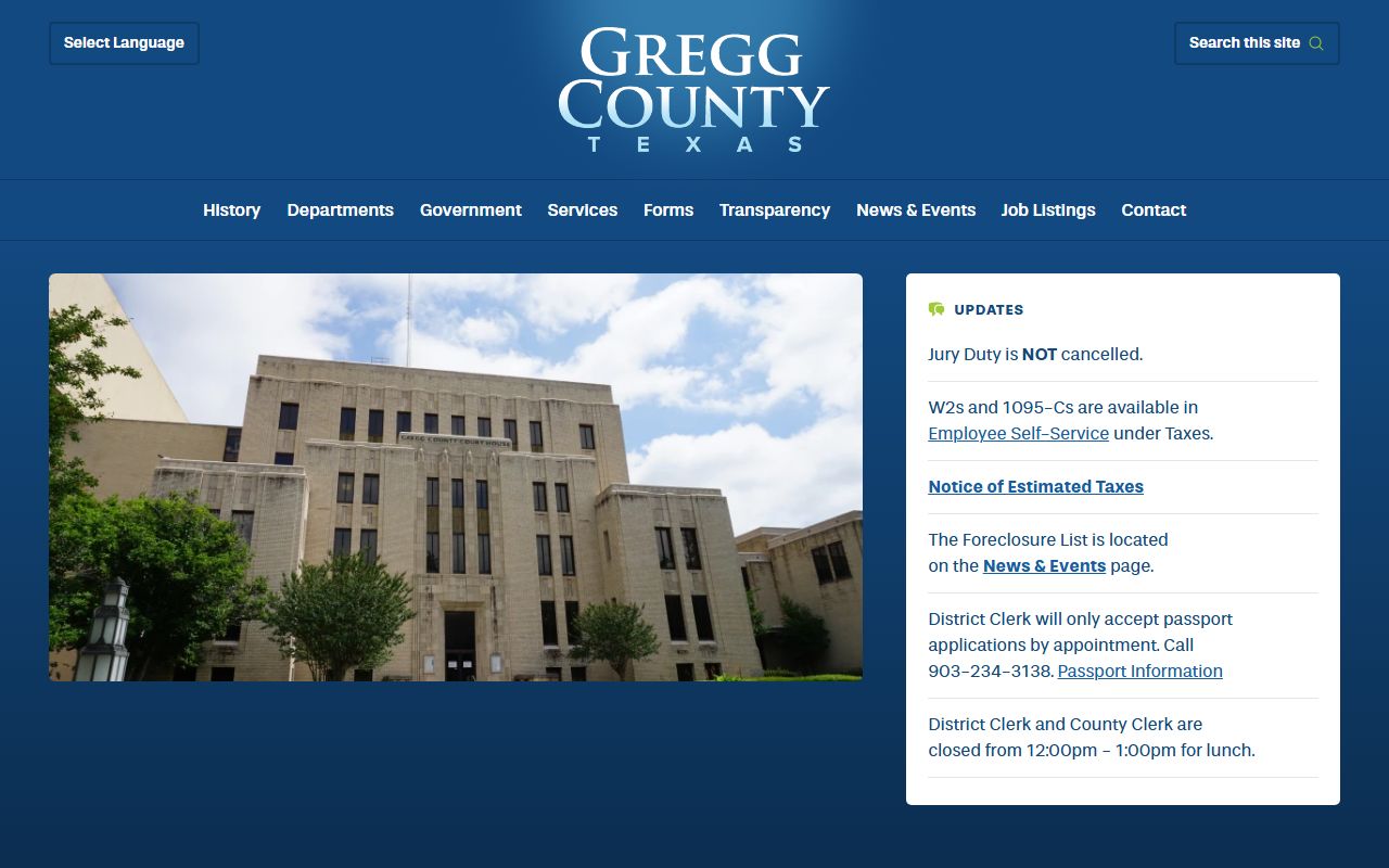 Gregg County marriage records - County Clerk official website