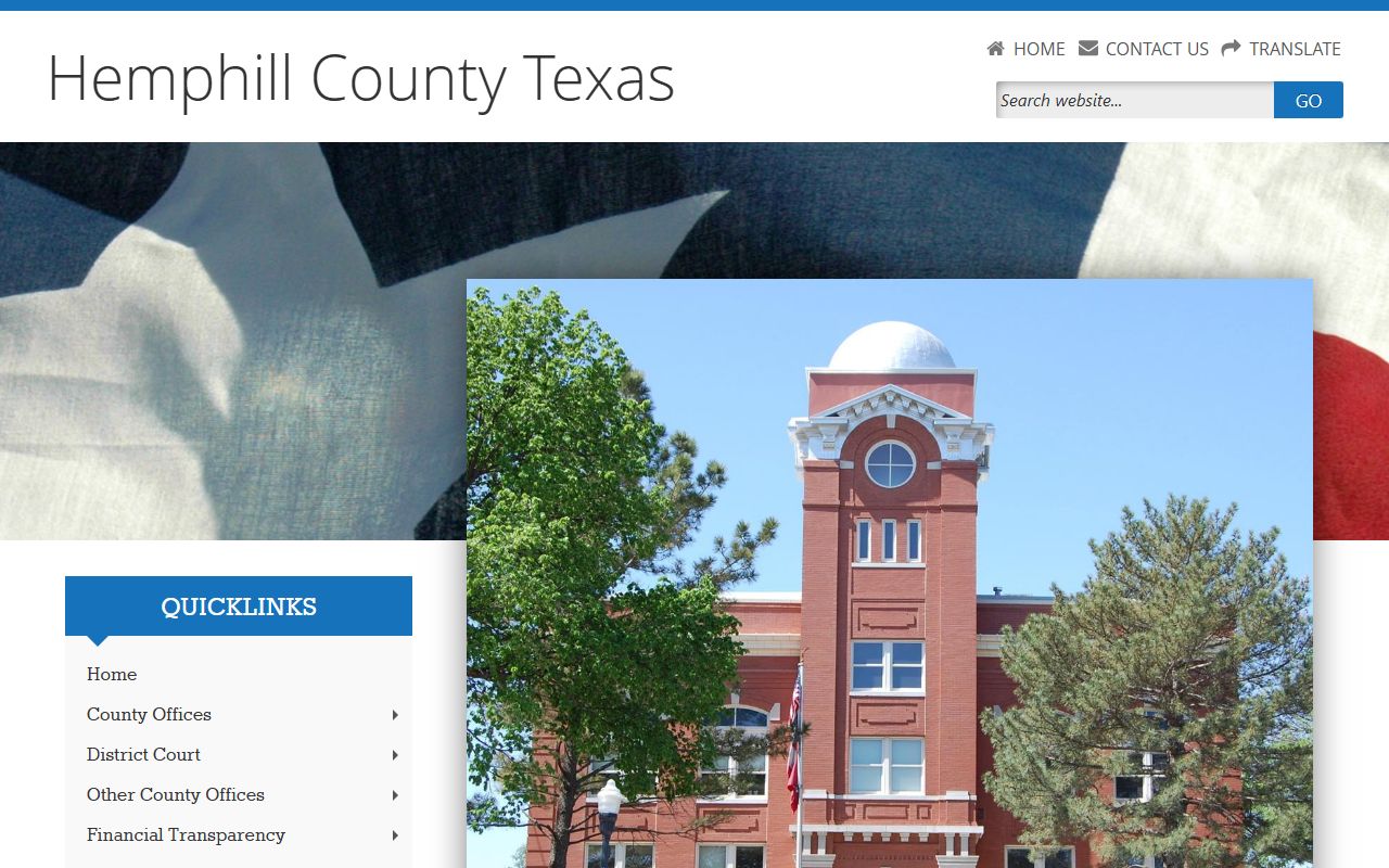 Hemphill County marriage records - Hemphill County Clerk main website