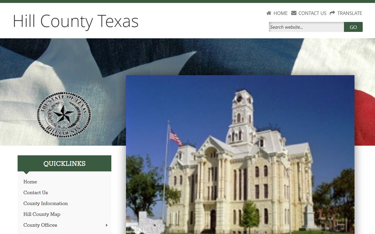 Hill County marriage records - Hill County Clerk information page