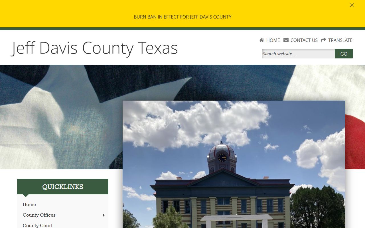 Jeff Davis County marriage records - county official website