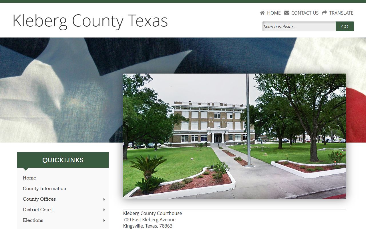 Kleberg County marriage records - county clerk information