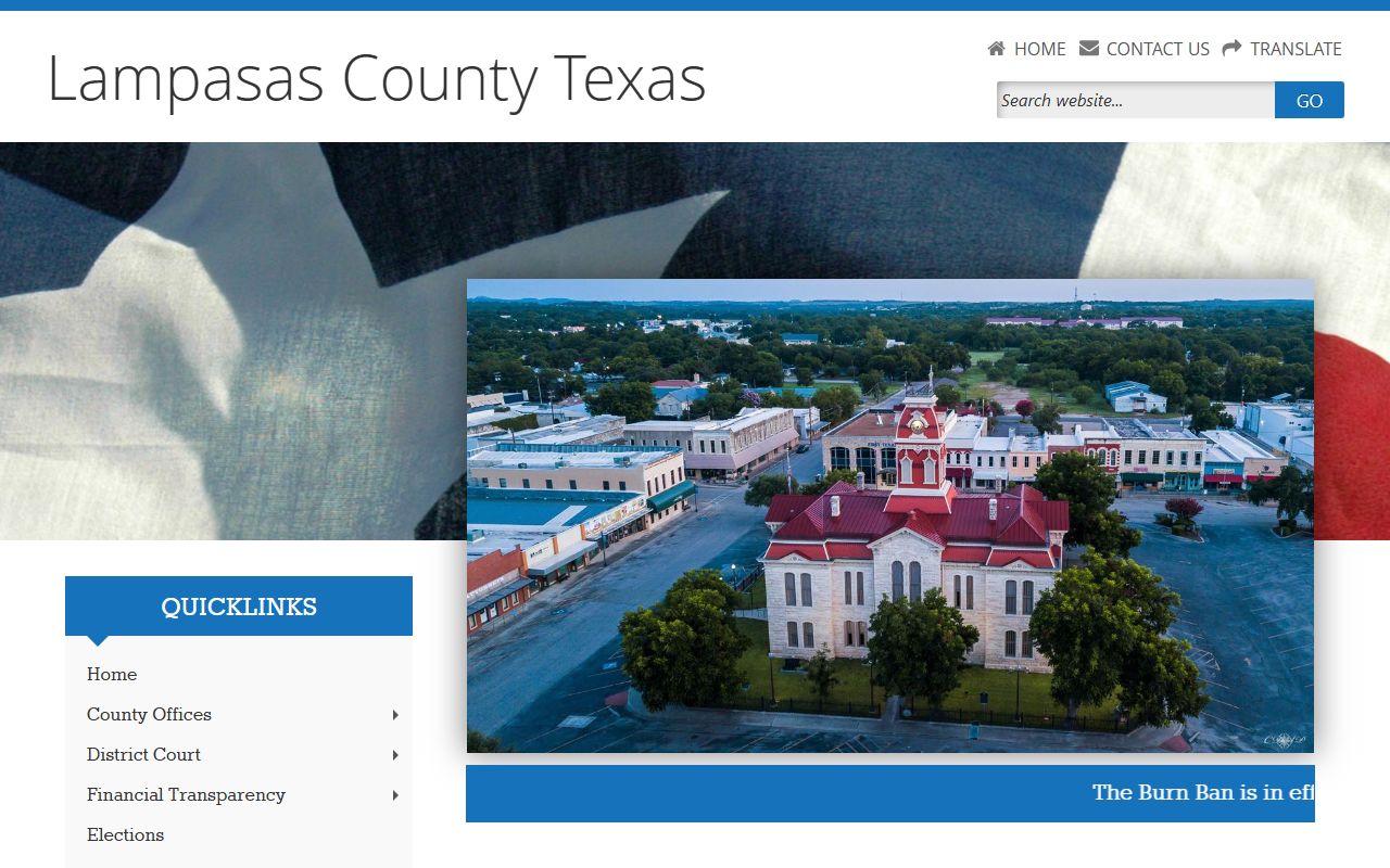 Lampasas County marriage records - county website