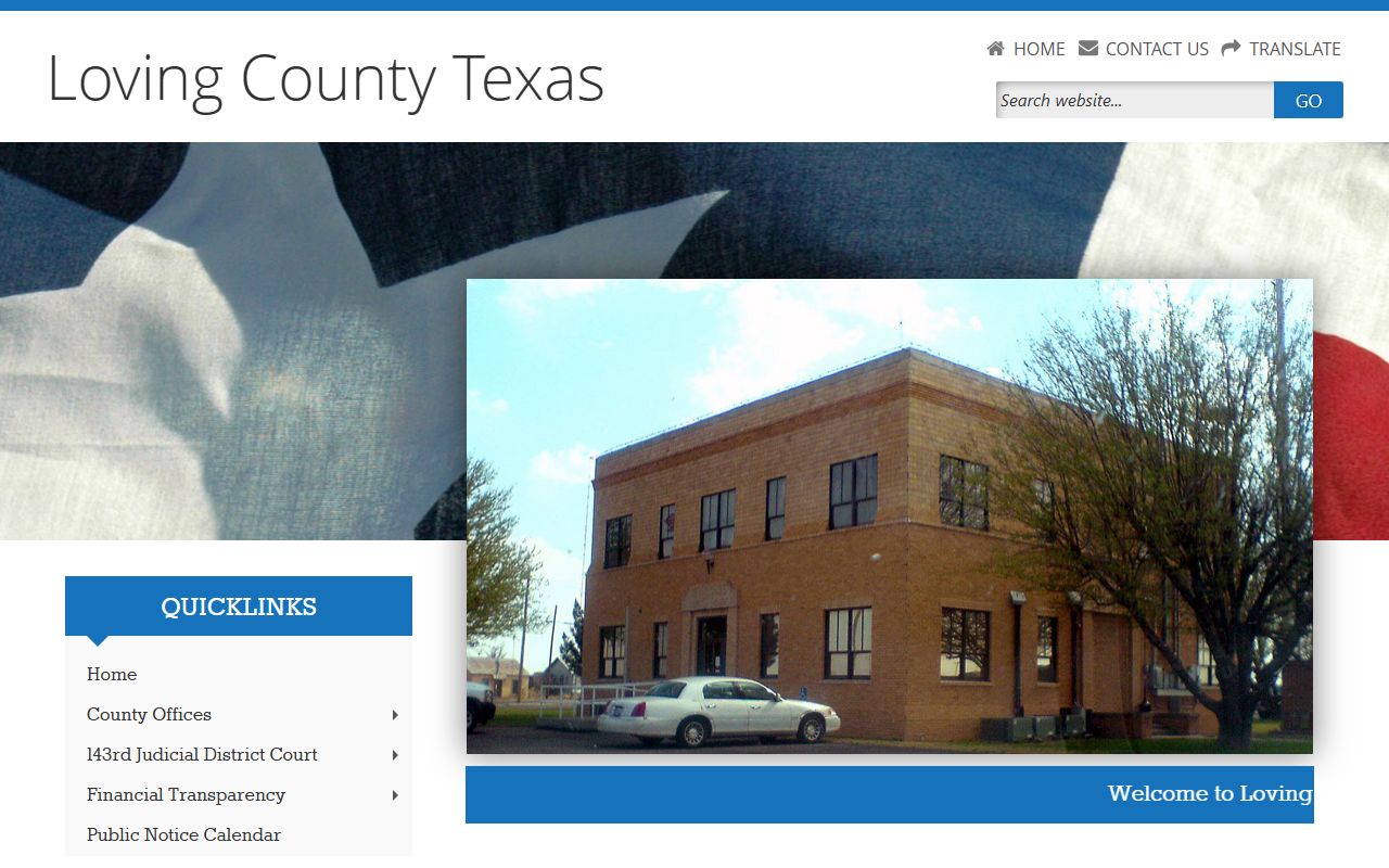 Loving County marriage records - county clerk website