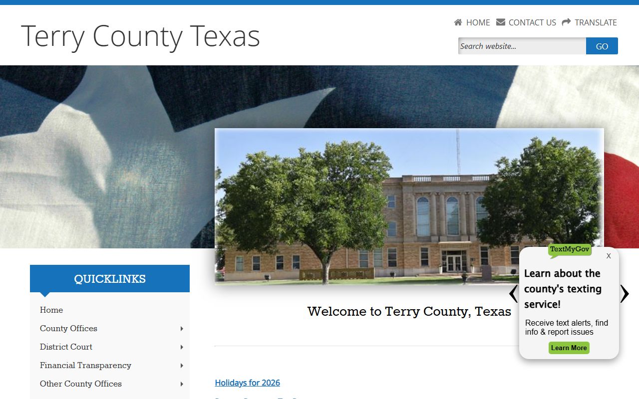 Terry County marriage records - Terry County main website