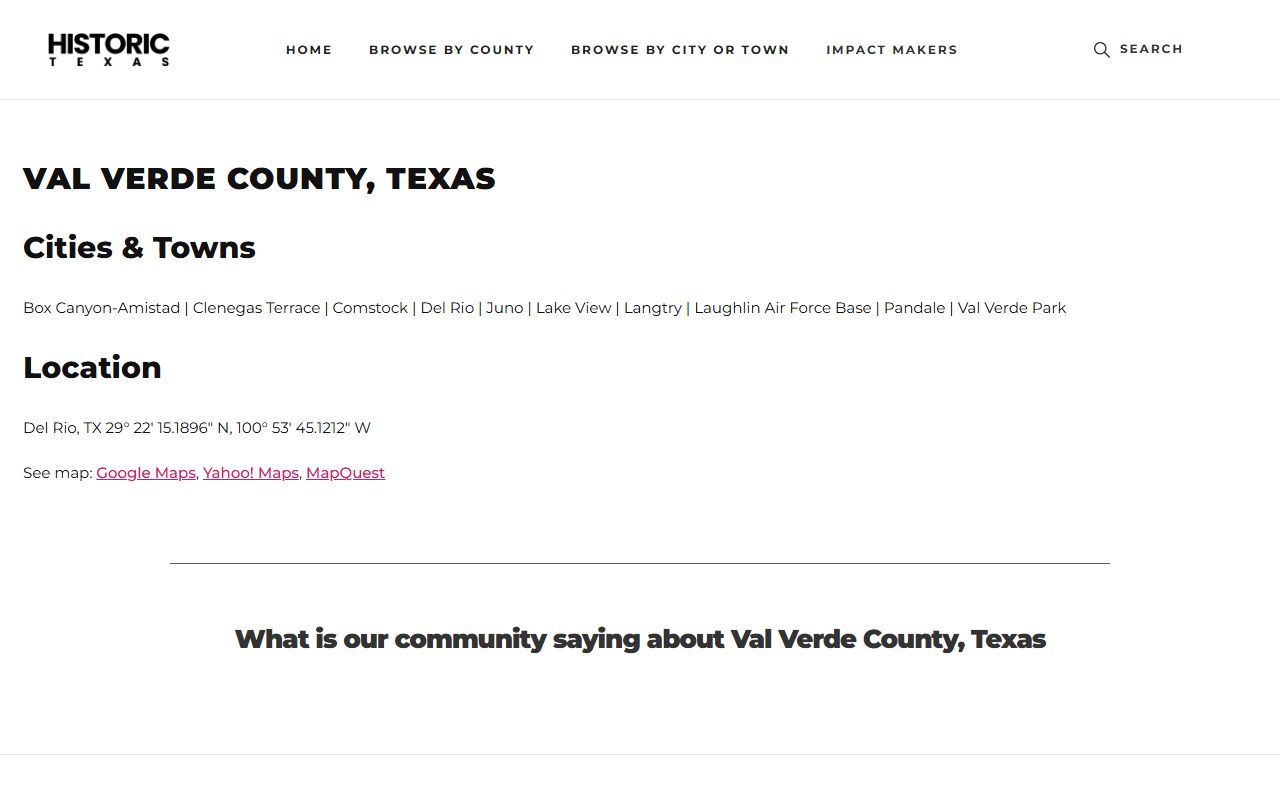 Val Verde County marriage records - county clerk information
