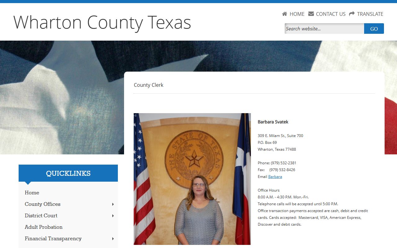 Wharton County marriage records - county clerk official page