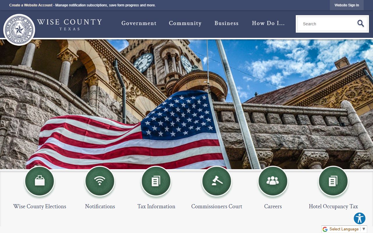 Wise County marriage records - main county website in Decatur